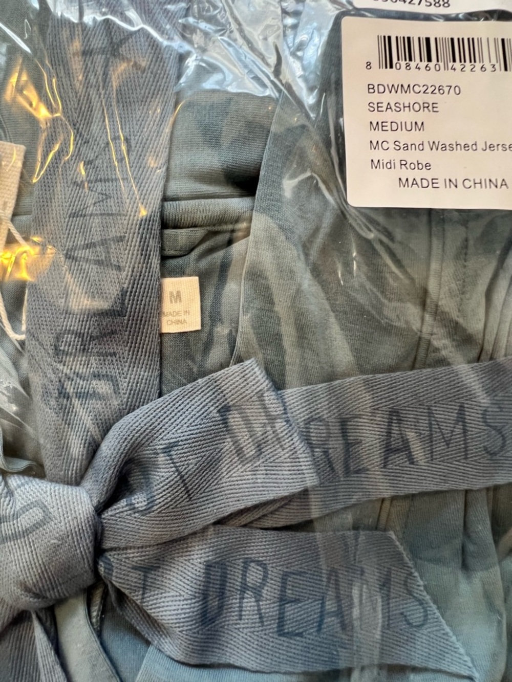 Barefoot Dreams Cozy Wrap Robe in Seashore - Large or Medium - Picture 9 of 10